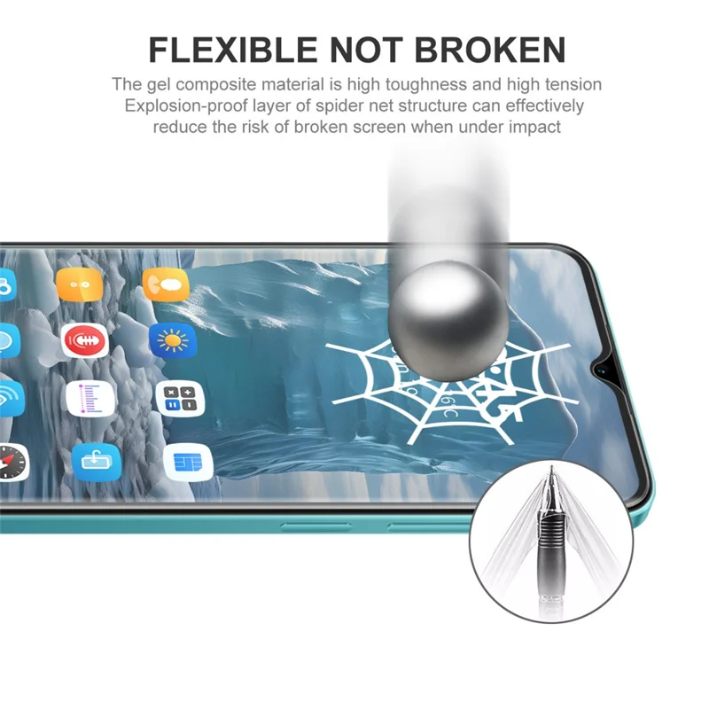 ENKAY HAT PRINCE 2Pcs For Oppo A59 5G Screen Protector Hydrogel Film Non-Breakable Flexible