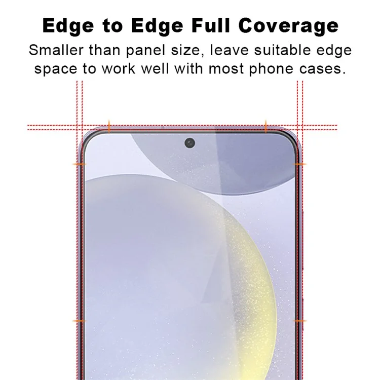 Für Samsung Galaxy S24 Bildschirmschutzfolie 0,33 mm Hoher Aluminium-Silizium-Glas-Film Hochauflösend