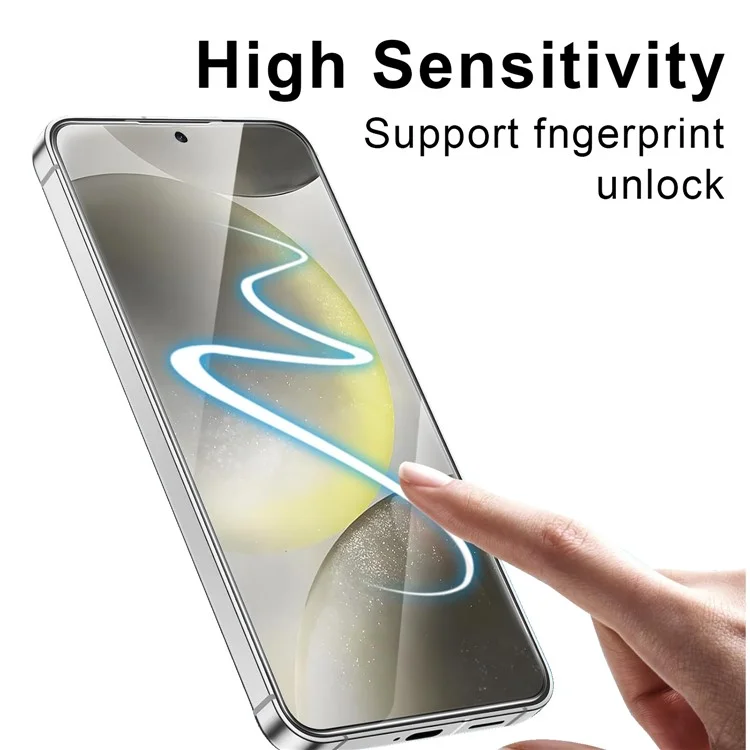 10 Stück / Packung für Samsung Galaxy S24 Displayschutzfolie 28-Grad-Anti-Spionage 2,5D Seidendruck-Film