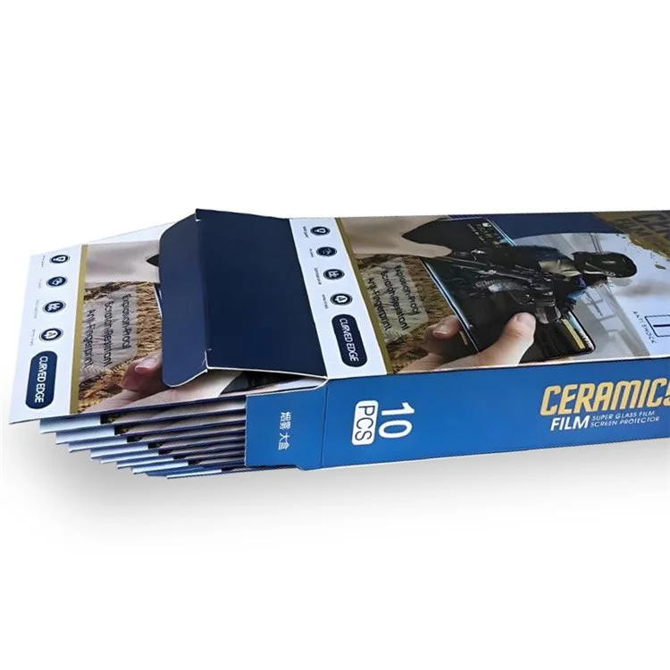 10 Stück / Packung für Samsung Galaxy S24 Displayschutzfolie 28-Grad-Anti-Spionage 2,5D Seidendruck-Film