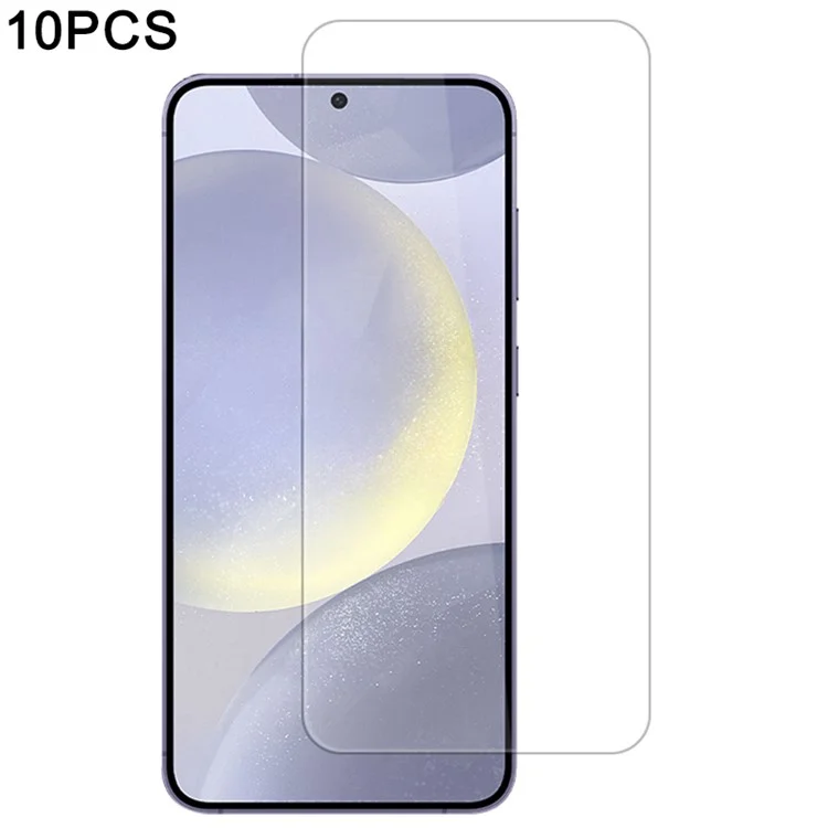 10 Stück / Packung für Samsung Galaxy S24 Bildschirmschutz Hochaluminium-Silizium-Glasfilm 0,33 mm 2,5D