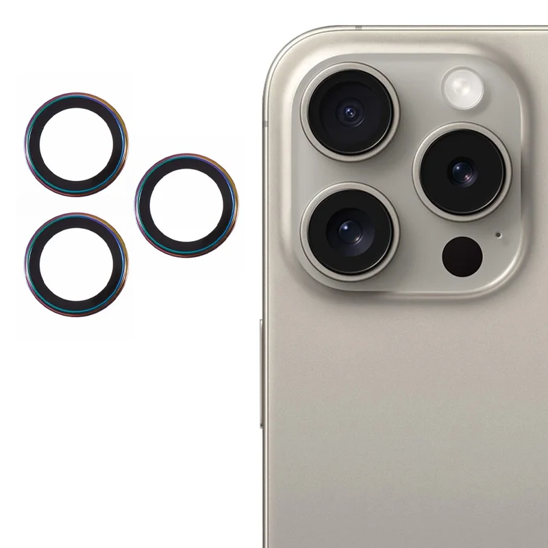 Для iPhone 16 Pro / 16 Pro Max Защита объектива камеры Электрохимическое AF+AR Защитная пленка из закаленного стекла - Цветной