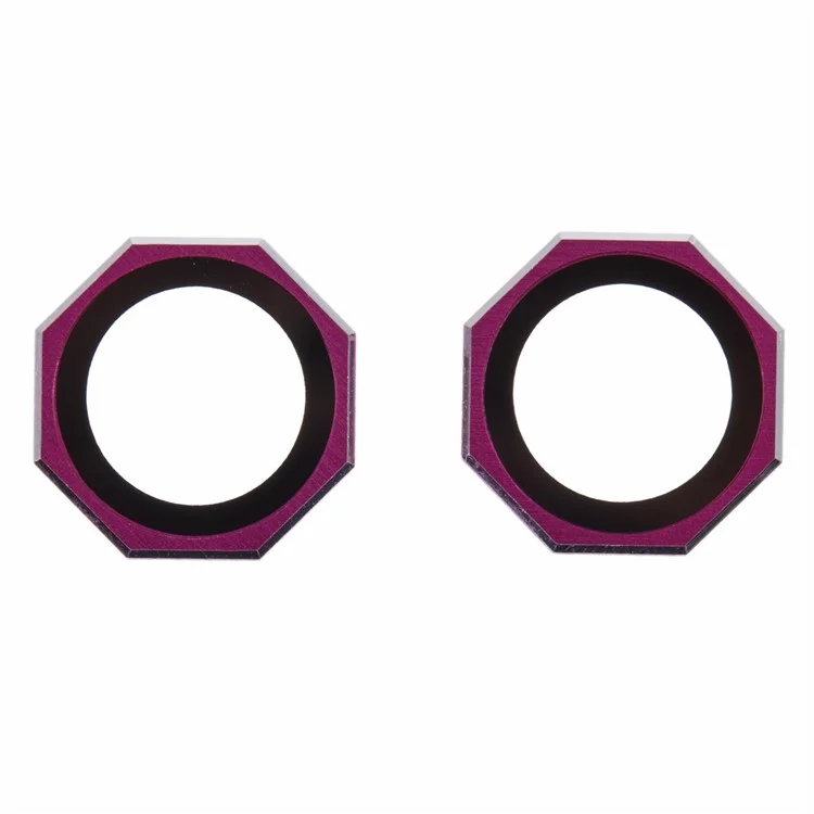 For iPhone 16 / 16 Plus Octagonal Camera Lens Film AF+AR Tempered Glass Lens Protector - Rose