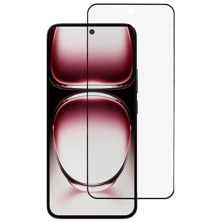 Für Oppo Reno12 Pro 5G (Global) Klarer Bildschirmschutz Seitenklebstoff Gebogene Kante Gehärtetes Glasfilm