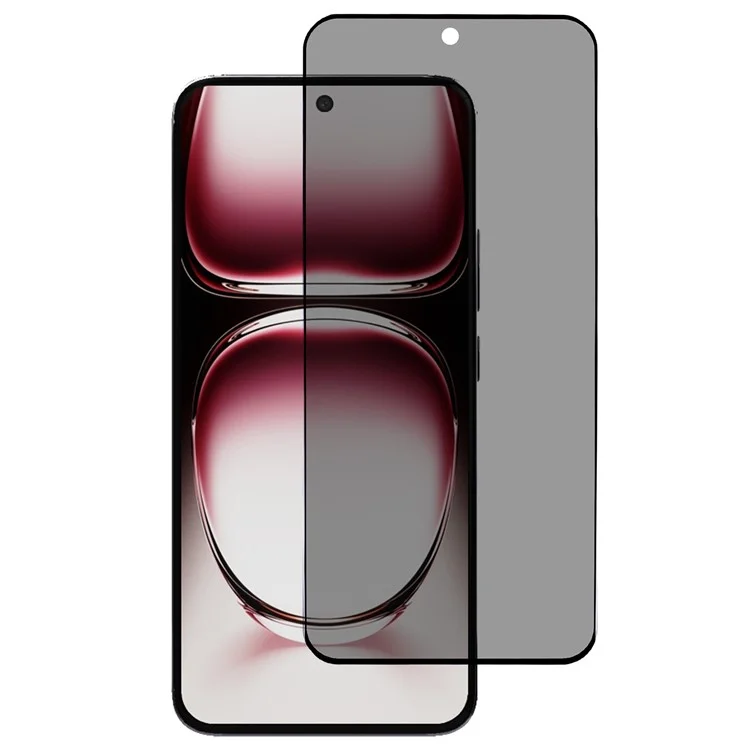 For Oppo Reno12 Pro 5G (Global) Screen Protector Anti-Spy Tempered Glass Film Side Glue Curved Edge