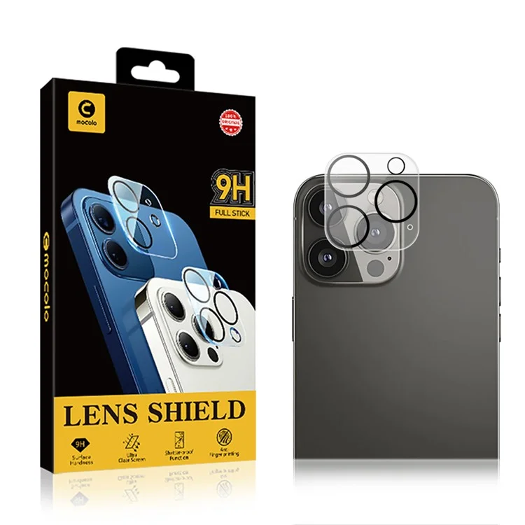 MOCOLO Per iPhone 16 Pro / 16 Pro Max Protezione Lente Fotocamera Vetro Temperato Pellicola Lente Non Influenza gli Scatti Notturni