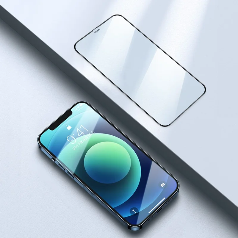 AMORUS для iPhone 16 Plus Защитная пленка для экрана HD Clear Tempered Glass Film - Черный