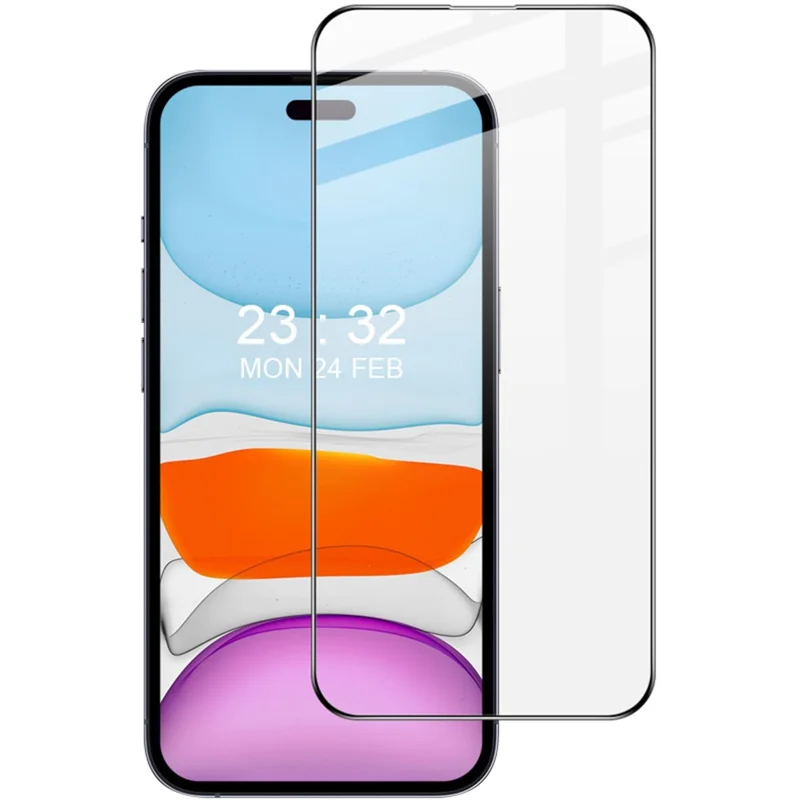 IMAK Pro+ Serie til iPhone 16 Pro Hærdet Glas Fuldskærmsskytte Følsom Berøring