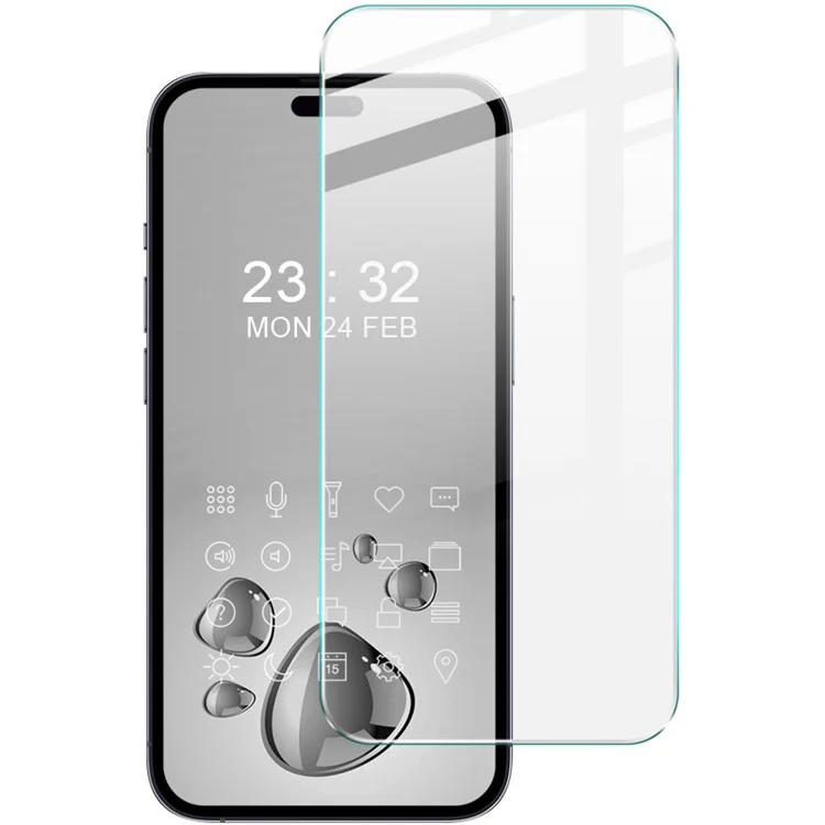 IMAK H Series For iPhone 16 Plus Protector de Pantalla de Cristal Templado HD Transparente