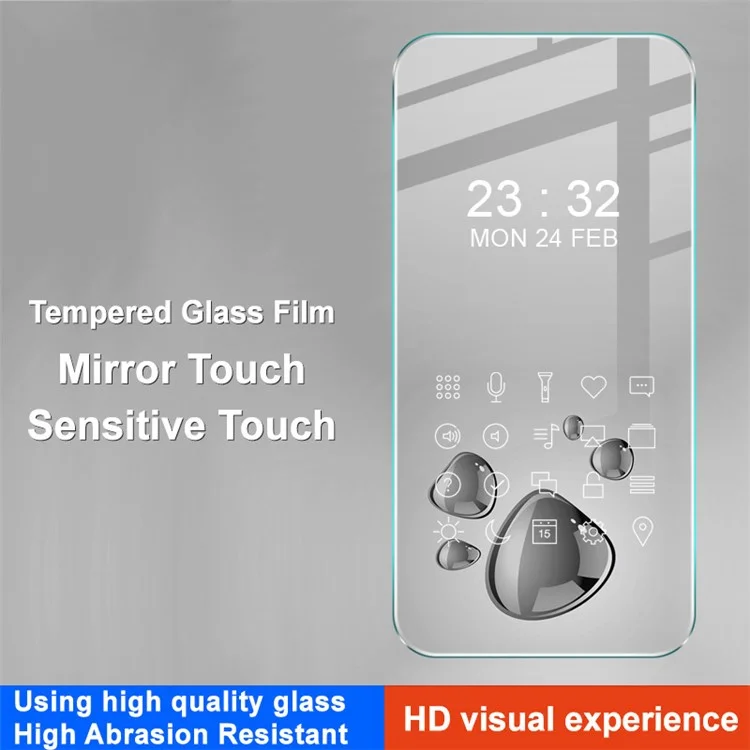IMAK H Series For iPhone 16 Plus Protector de Pantalla de Cristal Templado HD Transparente