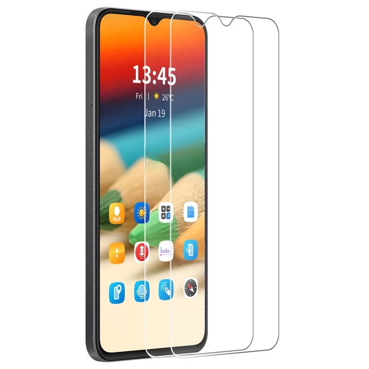 ENKAY HAT PRINCE 2Pcs per Xiaomi Redmi A3x 4G Protezione dello schermo Full Glue Large Arc Edge