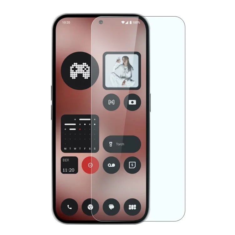 NORTHJO A+ For Nothing Phone (2a) Plus / Phone (2a) Protezione dello schermo Clarity 2.5D Pellicola in vetro temperato