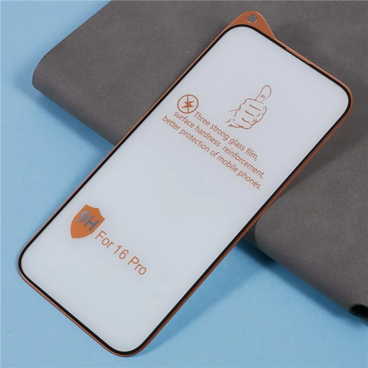 For iPhone 16 Pro Protecteur d'écran en verre trempé Revêtement anti-empreintes