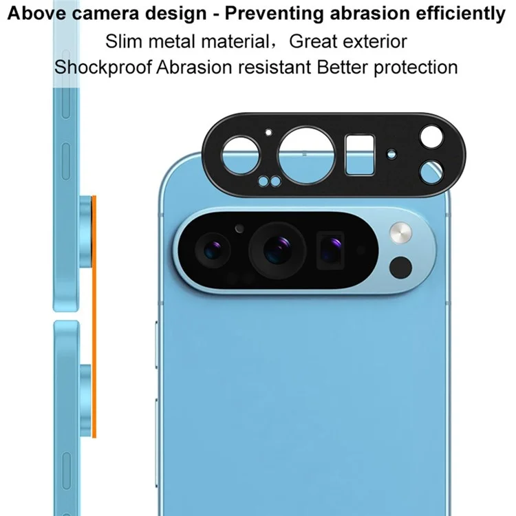 IMAK For Google Pixel 9 Pro Camera Lens Protector Hollow Metal Lens Cover