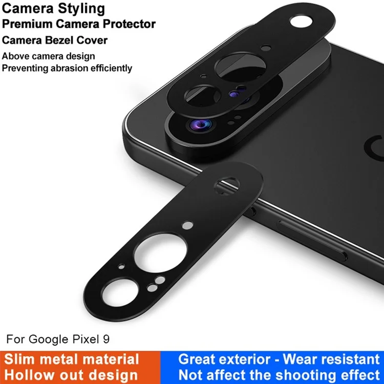 IMAK Pour Google Pixel 9 Protecteur d'objectif de caméra en métal Couvercle de protection de l'objectif