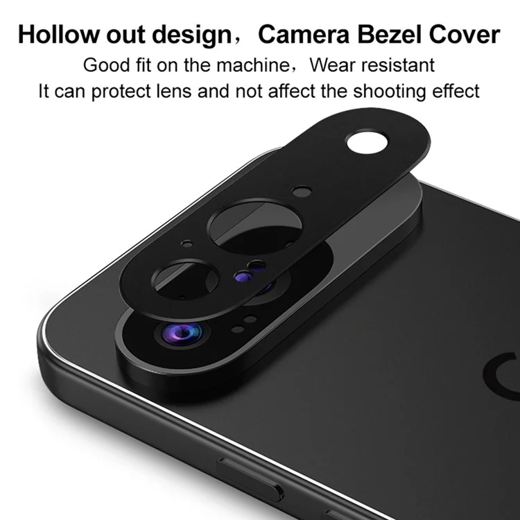 IMAK Pour Google Pixel 9 Protecteur d'objectif de caméra en métal Couvercle de protection de l'objectif