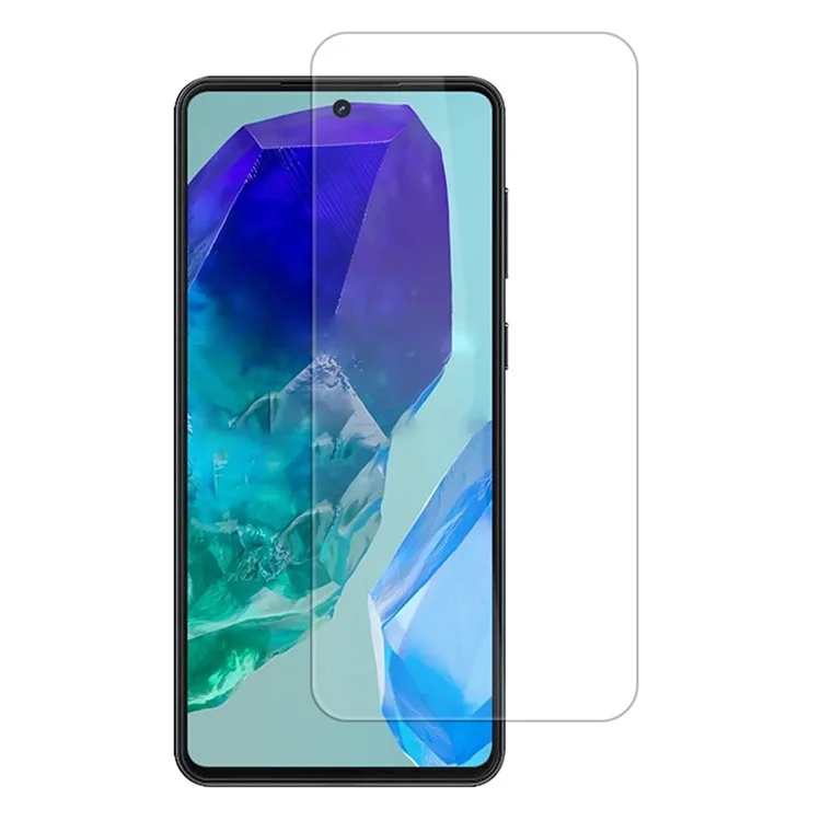 Para Samsung Galaxy F55 5G / C55 5G / M55 5G Protector de pantalla completa Impresión en seda Borde negro