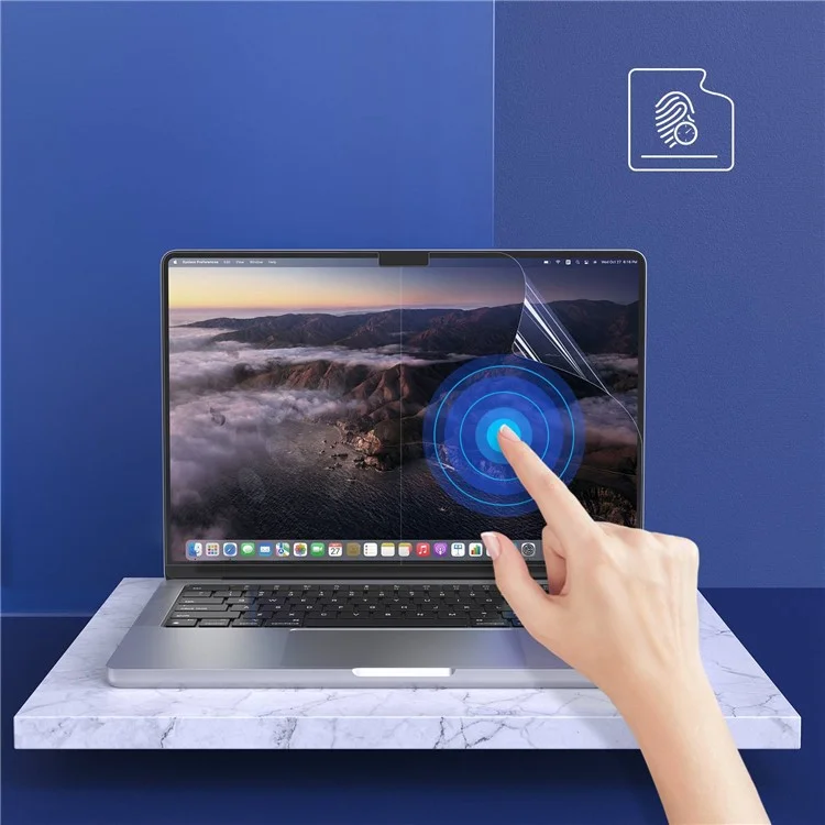 Lezione Per MacBook Pro 14 Pollici (2021) Protettore Antidro-scratch Ultra Clear PET Pedi