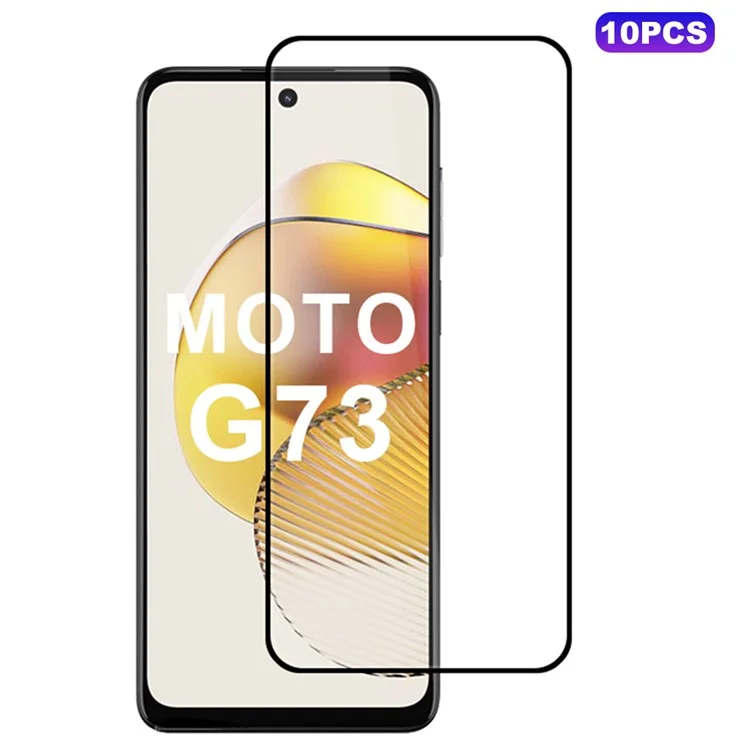 10 шт. Для Motorola Moto G73 5G Защитная пленка для экрана Высокое алюминий-кремний Стеклянная пленка
