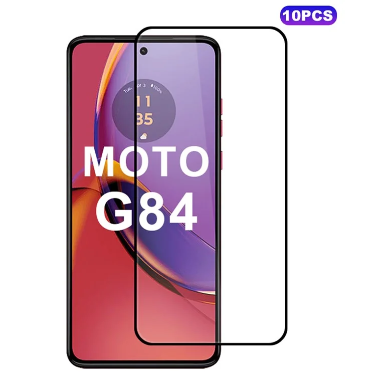 10Pcs For Motorola Moto G84 5G High Aluminum-Silicon Glass Full Screen Protector