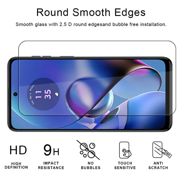 10 unidades / pacote para Motorola Moto G45 5G / G34 5G Protetor de tela Transparência alta Película protetora
