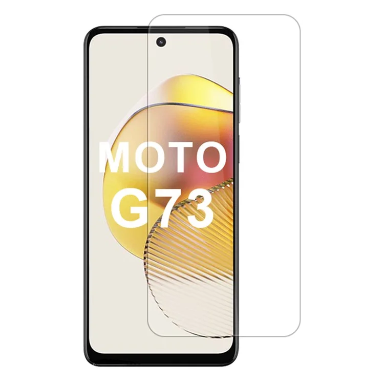 Для экранного протектора Motorola Moto G73 5G 2.5D с прозрачной дугой