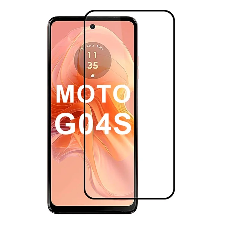 Pour Motorola Moto G04s 4G Protecteur d'écran 2.5D Arc Edge High Aluminum-Silicon Glass Film