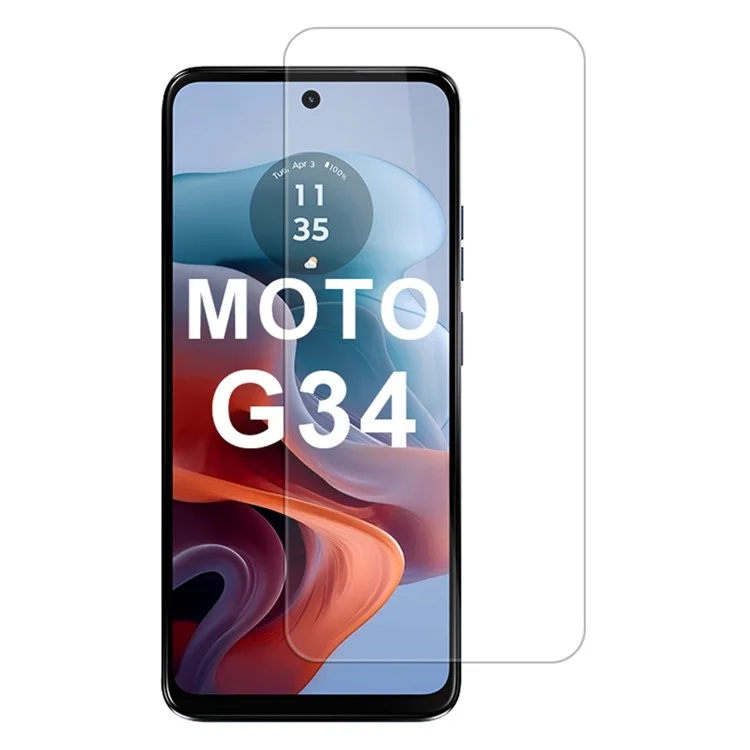 Pour Motorola Moto G45 5G / G34 5G Protecteur d'écran sans empreintes digitales 0,33 mm 2,5D