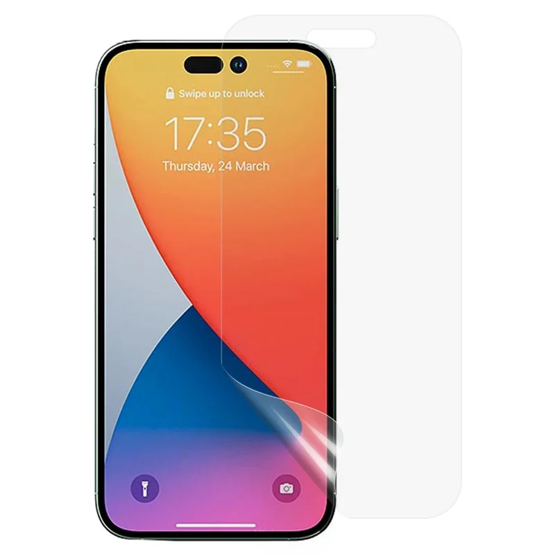 For iPhone 14 Pro Max 6.7 inch Ultra Clear Full Coverage Screen Protector Anti-scratch TPU + PET Hydrogel Film