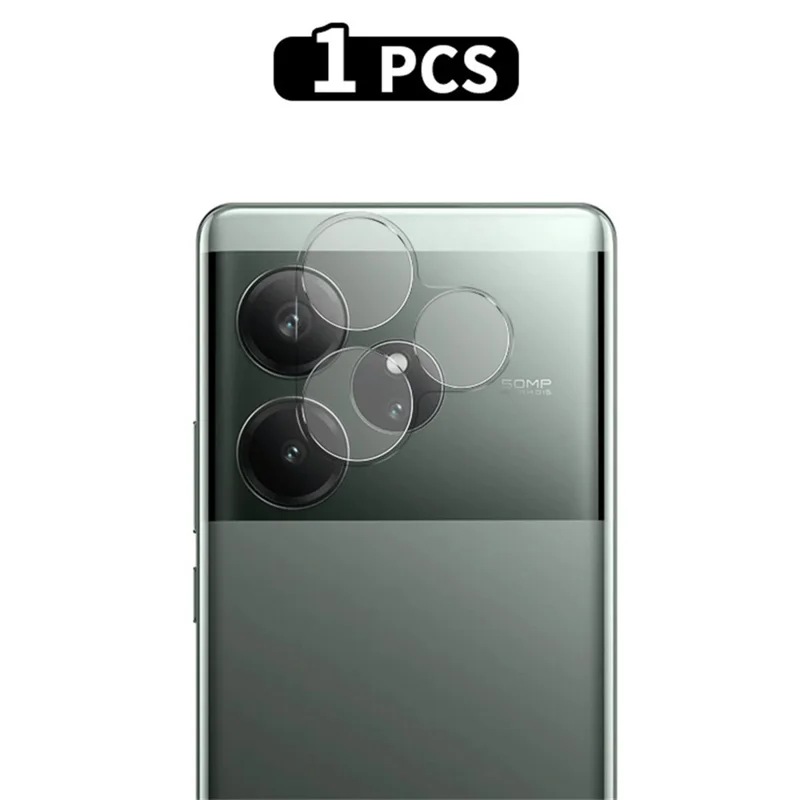 RURIHAI Para Realme GT 6 5G Protector de la Lente de la Cámara Alto Aluminio-Silicio Cristal