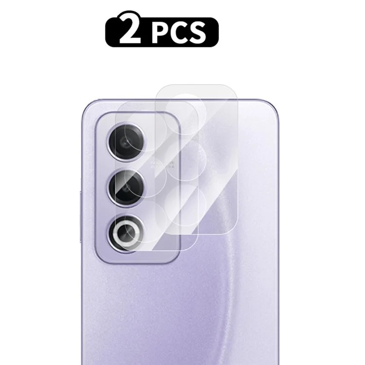 RURIHAI 2 unidades para Oppo A3 Pro (Global) 5G Protector de lente de cámara Película protectora de lente clara y HD