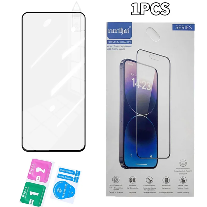 RURIHAI For Realme GT 6 5G Screen Protector Secondary Hardening High Aluminum-Silicon Glass