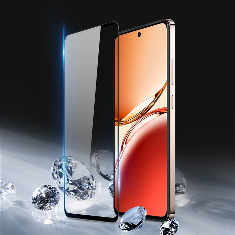 DUX DUCIS Für Oppo Reno12 F 4G / 5G Bildschirmschutz Mittelstarkes Aluminiumglas-Film Anti-Explosion (9D)