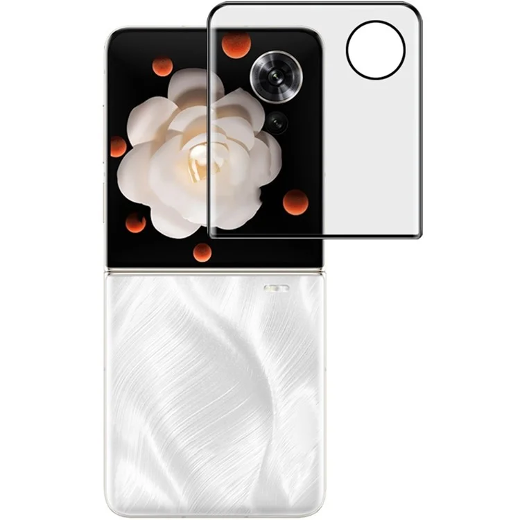 IMAK Para Honor Magic V Flip 5G Protector de Pantalla Trasera Película de Vidrio Templado Curvado 3D
