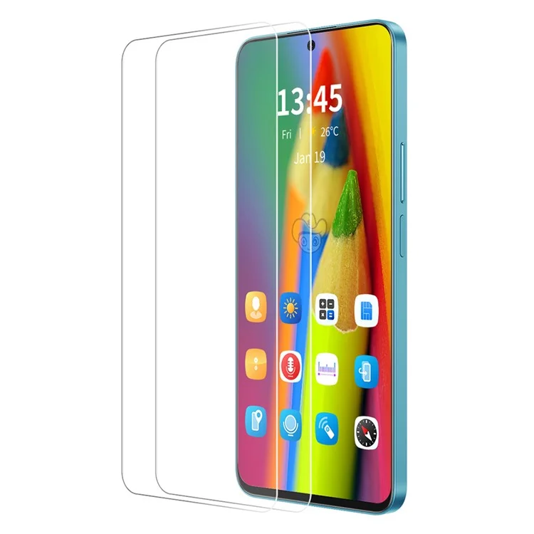 ENKAY HAT PRINCE 2Pcs Pour Motorola Moto G45 5G / G34 5G 2Pcs Protecteur d'écran de téléphone Film anti-explosion
