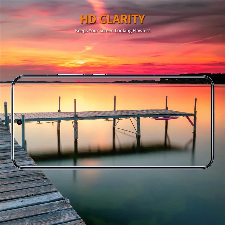 ENKAY HAT PRINCE Per Xiaomi Poco X6 5G Protezione dello schermo Film in vetro di alta qualità in alluminio-silicio 9H di durezza