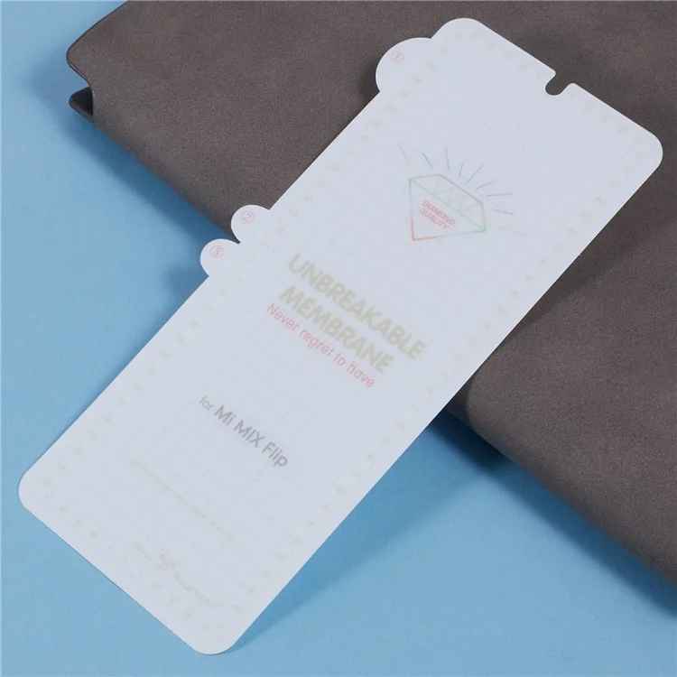 1 juego para la protección de pantalla cristal claro Xiaomi Mix Flip 5G dentro + frontal + cubierta trasera completa de película suave de TPU