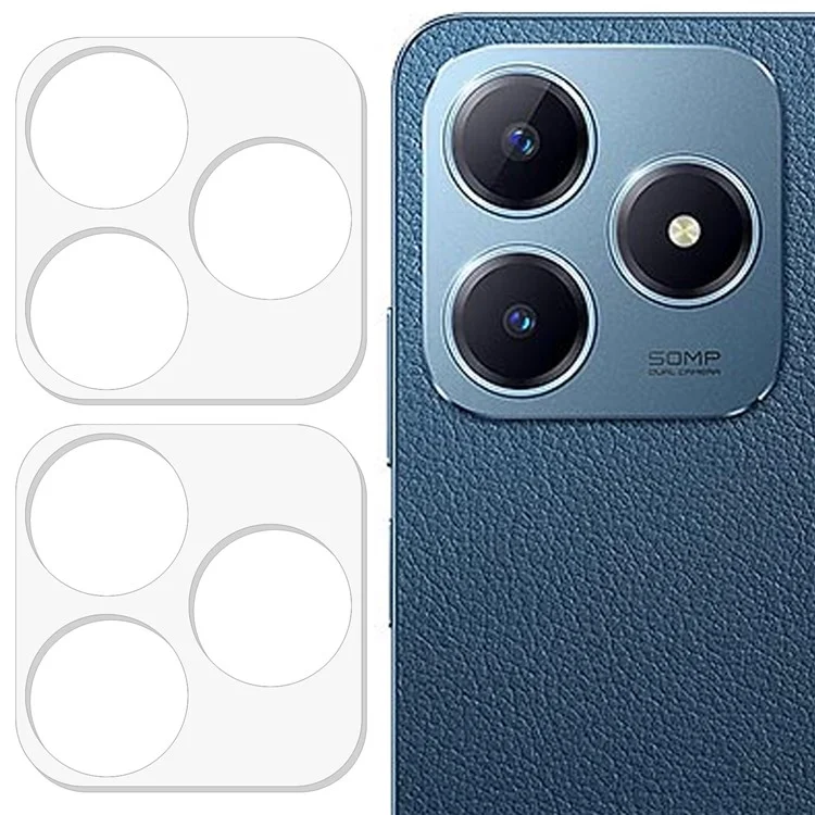 2Pcs For Realme C63 4G Camera Lens Protector Tempered Glass Anti-scratch Lens Film