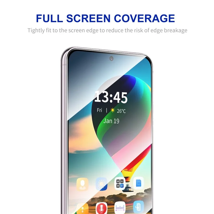 ENKAY HAT PRINCE 2Pcs For Samsung Galaxy M55 5G / F55 5G / C55 5G Screen Protector 0.26mm 2.5D High Aluminium-Silicon Glass Film