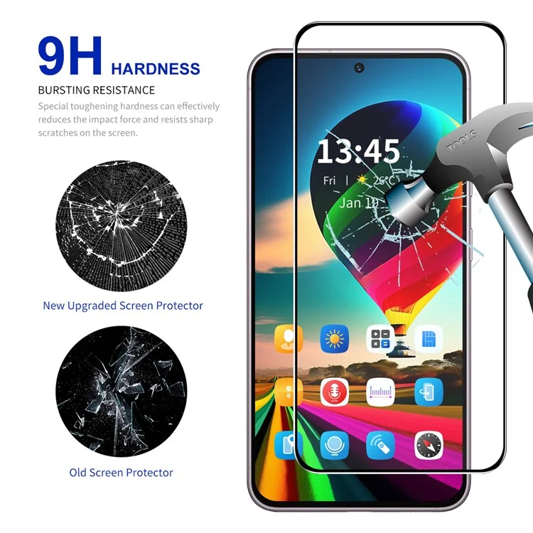 ENKAY HAT PRINCE 2Pcs For Samsung Galaxy M55 5G / F55 5G / C55 5G Screen Protector 0.26mm 2.5D High Aluminium-Silicon Glass Film