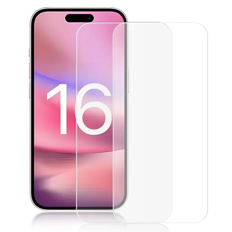 AMORUS 2 шт. Для iPhone 16 Защитная пленка для экрана HD Закаленное стекло