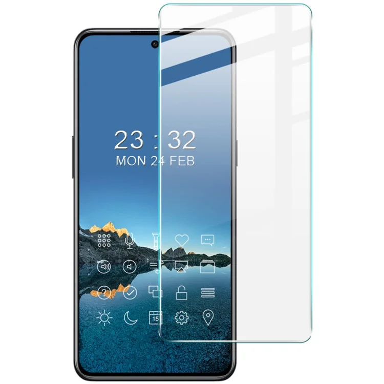 IMAK Série H Protetor de Tela Colado Completo para OnePlus Ace Pro 5G / 10T 5G, Película de Vidro Temperado Anti-Risco HD 9H