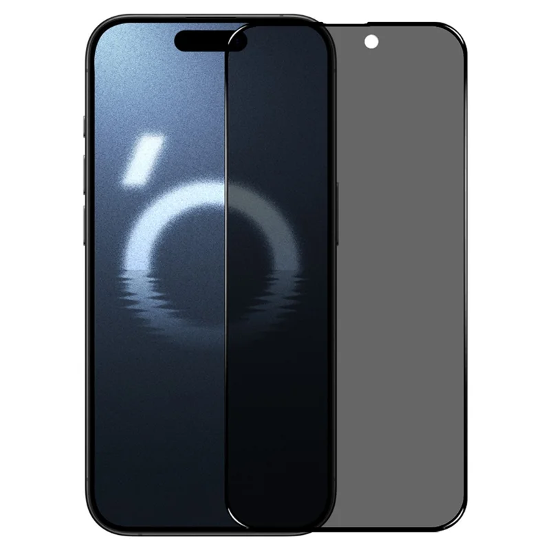 NORTHJO A++ For iPhone 16 Pro Max Screen Protector Privacy Full Glue Silk Printing Anti-Spy Tempered Glass Film