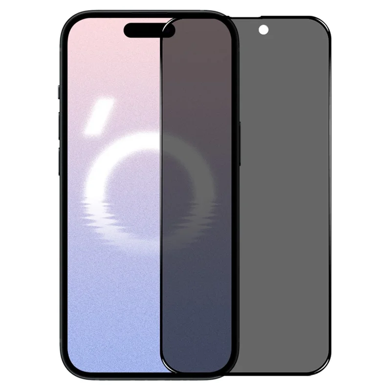 NORTHJO A++ For iPhone 16 Privacy Screen Protector Silk Printing Full Glue Anti-Spy Tempered Glass Film