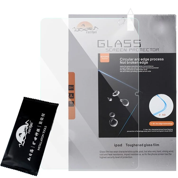 RURIHAI For Xiaomi Redmi Pad SE Tablet Full Screen Protector 2.5D AGC Glass Full Glue Film