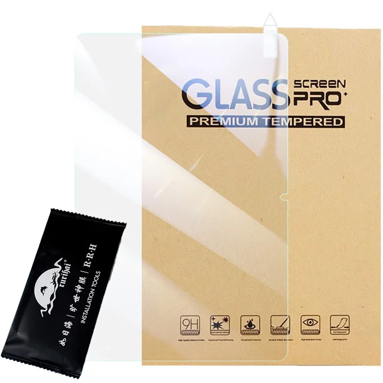 RURIHAI For Lenovo Tab P12 AGC Glass Full Screen Protector 2.5D HD Clear Anti-Scratch Film