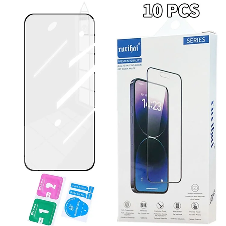 RURIHAI 10Pcs For Honor X60i 5G Secondary Hardening Screen Protector 0.26mm 2.5D