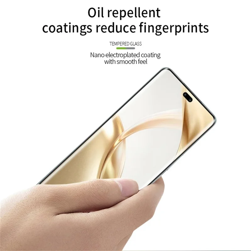 MOFI For Honor 200 Pro 5G Screen Protector Full Glue Tempered Glass Hot Bending Film