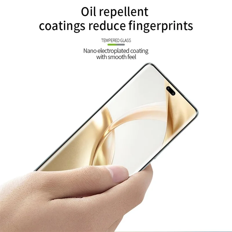 PINWUYO For Honor 200 5G 3D Hot Bending Screen Protector Tempered Glass Full Glue Film