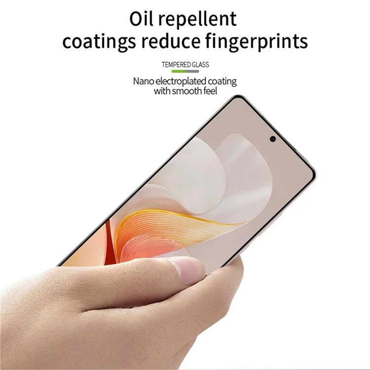 PINWUYO JK 3D Tempered Glass Film Series-2 para vivo S19 5G Protector de pantalla Vidrio de alta aluminio y silicio